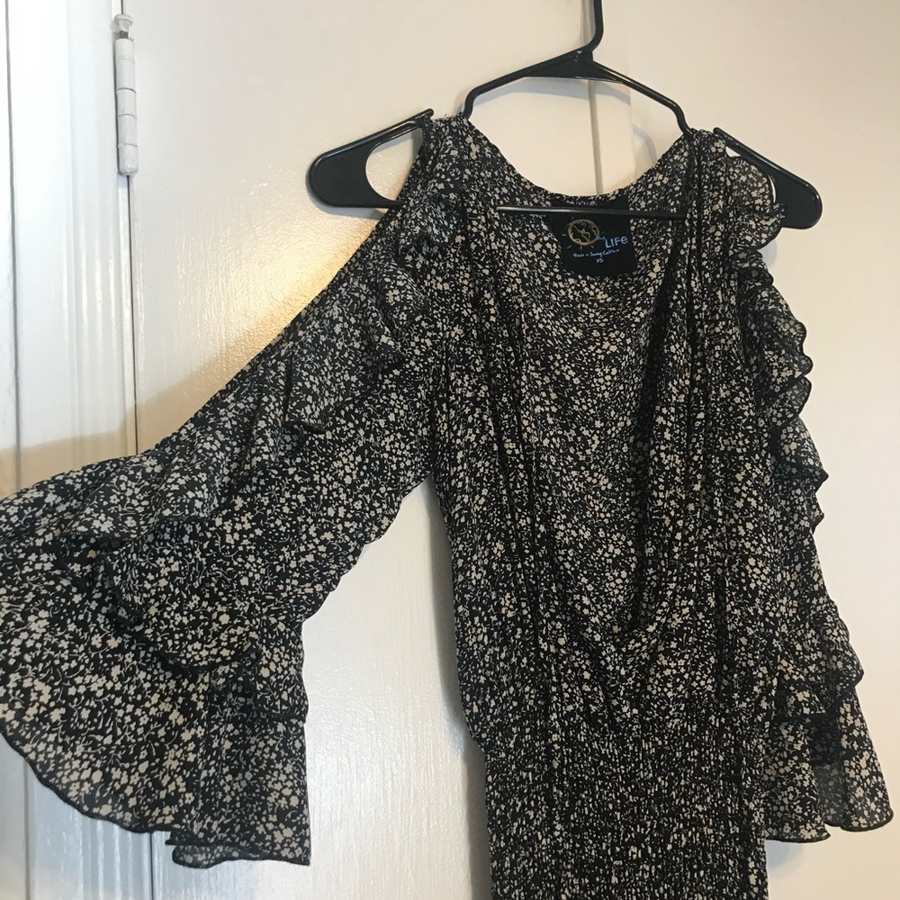 Floral Blue Life Mini Dress - XS - Picture 3 of 10